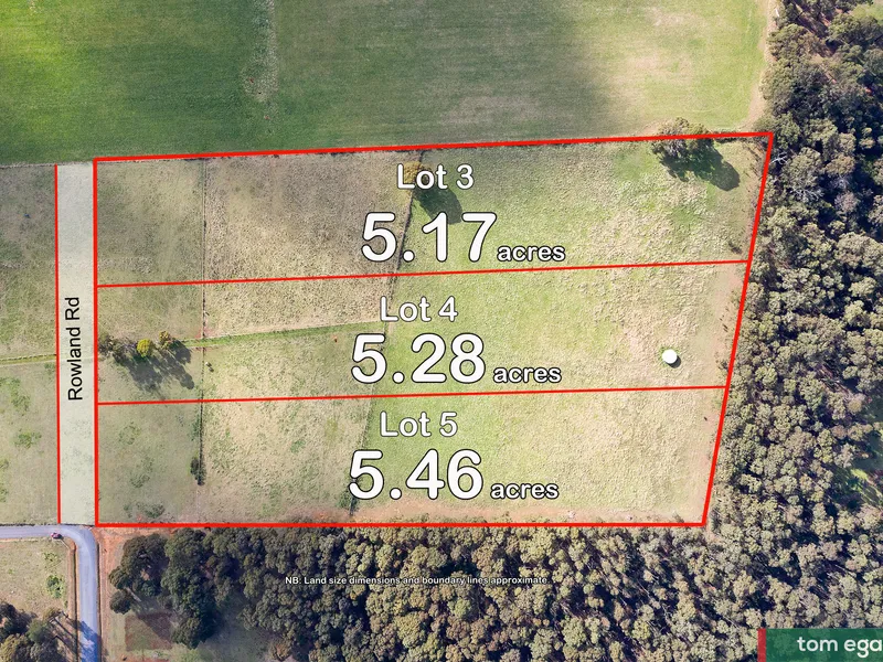 Selling now - 5 acre allotments.