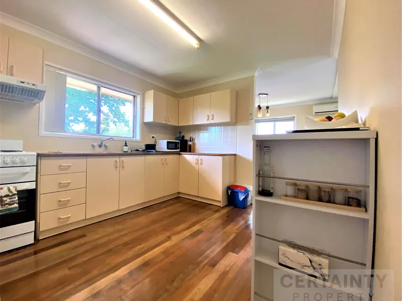 Family home with large backyard