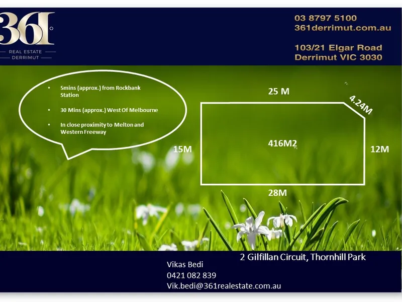 TITLED LAND IN THORNHILL PARK