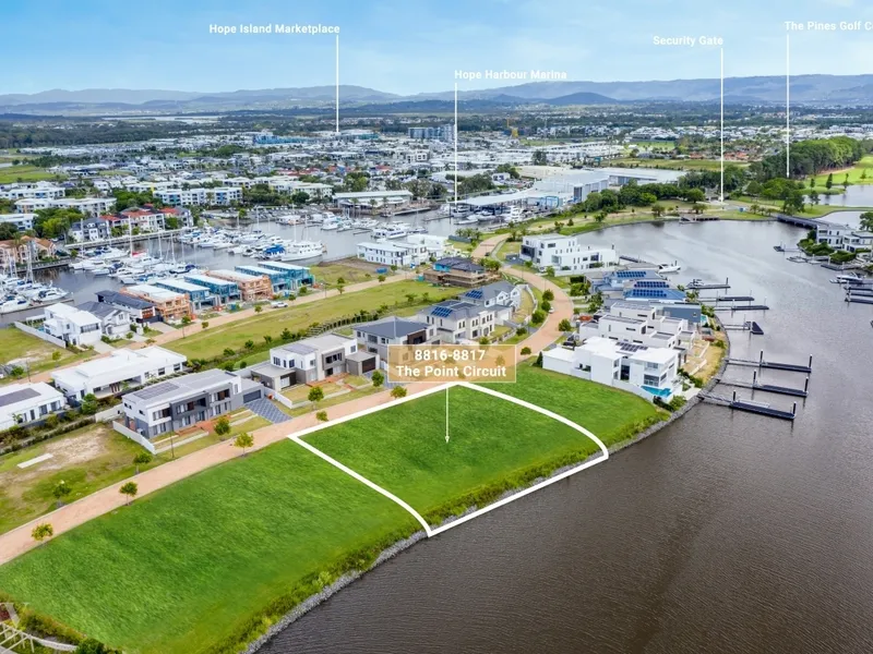 2010m2* Prime North Facing Double Blocks with 50m* Water Frontage