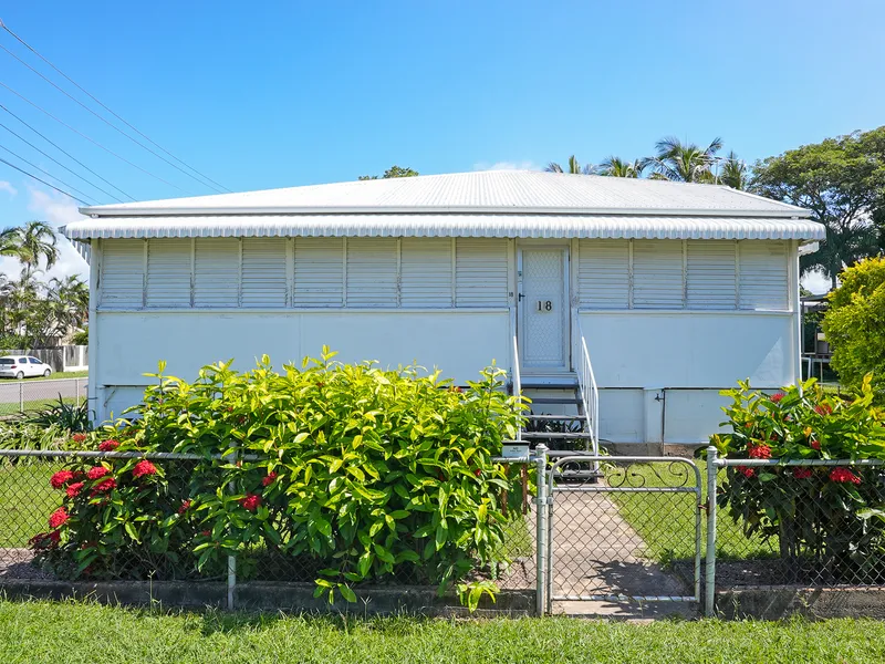 Centrally located with a large yard