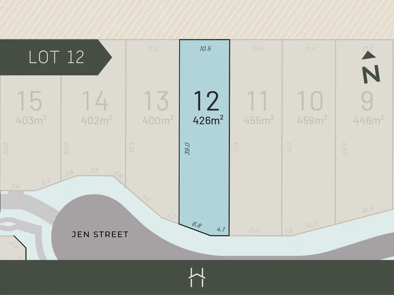 LEVEL AND ELEVATED 426m2 LOT