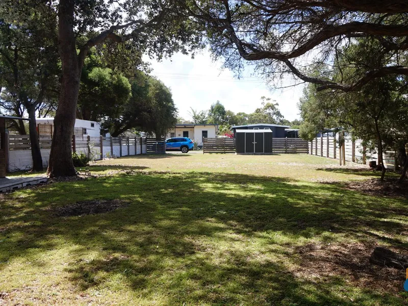 FULLY FENCED WITH STORAGE SHED & POWER
