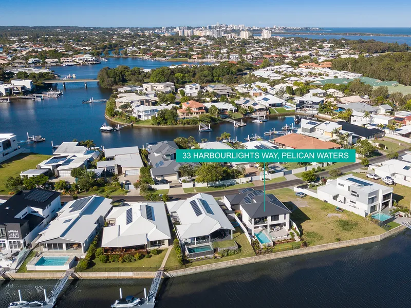 A Well-Designed Waterfront Home Close To The New Pelican Waters Marina