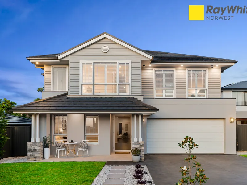 Elegant double-storey home with stunning views of hills district in North Kellyville