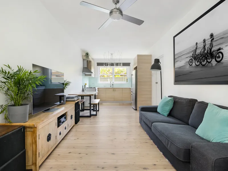 Updated two-bedder in a coveted locale