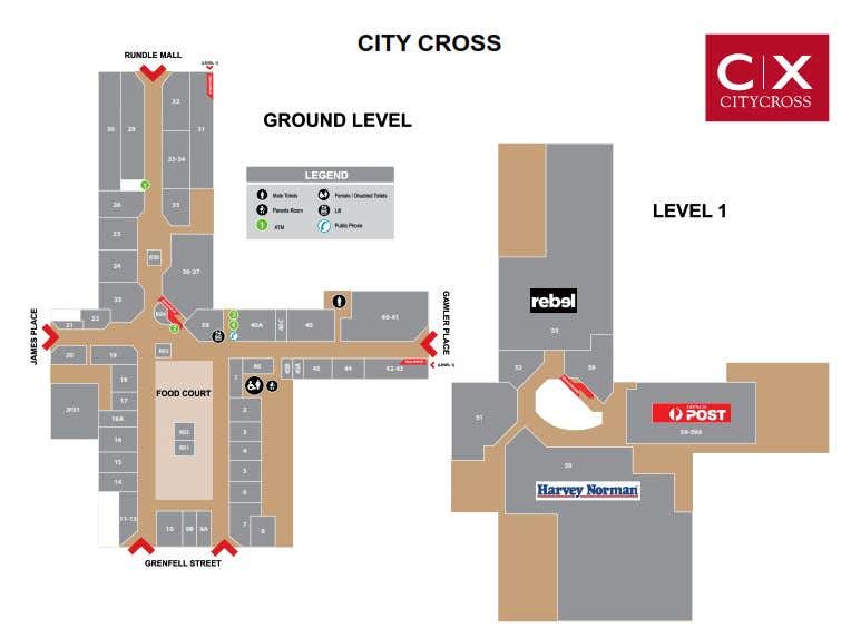 City Cross Shopping Centre 32 36 Grenfell St Adelaide Sa 5000