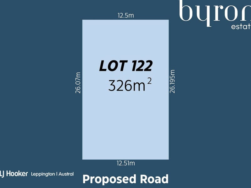 历史成交Lot 122土地尺寸图:326㎡、约12.5米面宽;这是地块边界图,不是住宅楼层平面图。