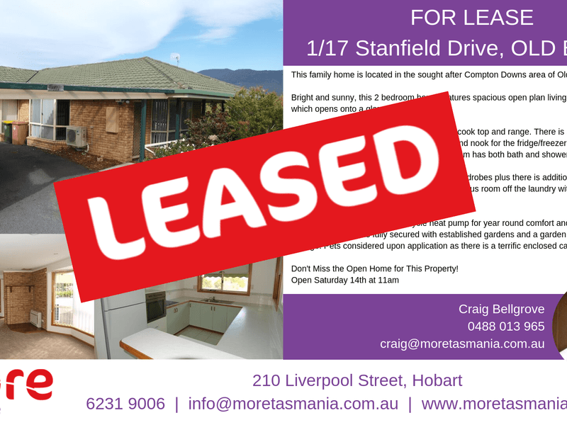 1/17 Stanfield Drive, Old Beach, TAS 7017