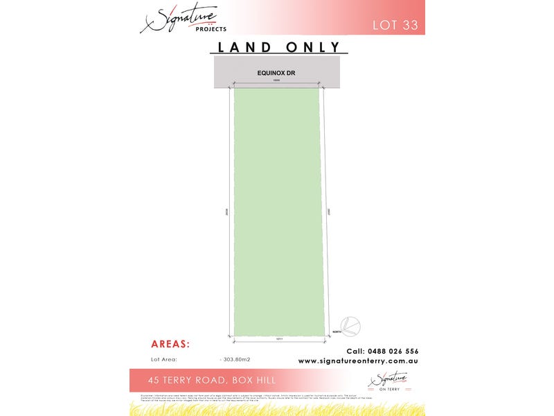 Signature on Terry Land Estate at