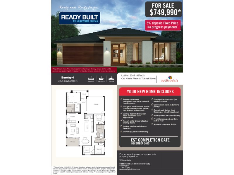 Lot 2245 Willowdale Drive, Leppington, NSW 2179 Property Details