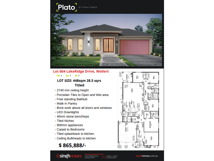 Lot 604 LakeRidge Drive,, Wollert, Vic 3750 House for Sale