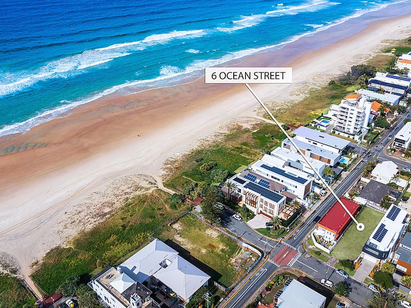 6 Ocean Street, Mermaid Beach, Qld 4218 Residential Land for Sale