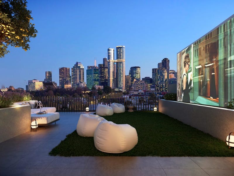 Modern, Industrial Style House Plans - Mascord - Modern Industrial Apartment Building Plan With Penthouse Floor Plan