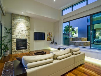 Beige living room idea from a real Australian home - Living Area photo ...