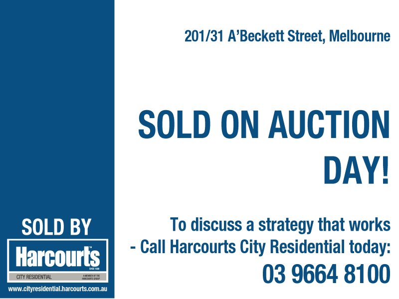 201/31 A'Beckett Street, Melbourne Sold by Harcourts Melbourne City - image 2