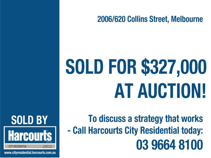 2006/620 Collins Street, Melbourne Sold by Harcourts Melbourne City - image 2