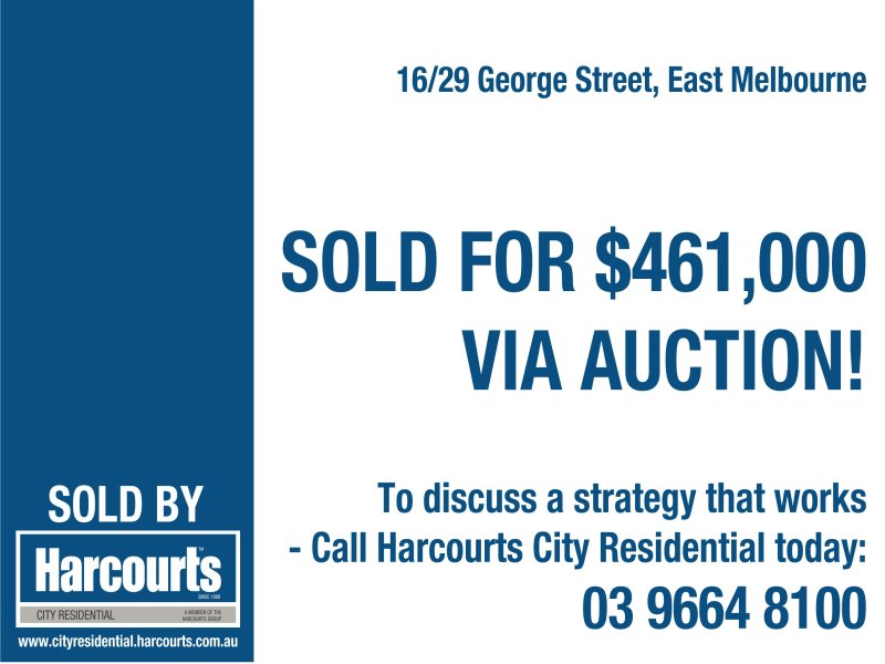 16/29 George Street, East Melbourne Sold by Harcourts Melbourne City - image 2