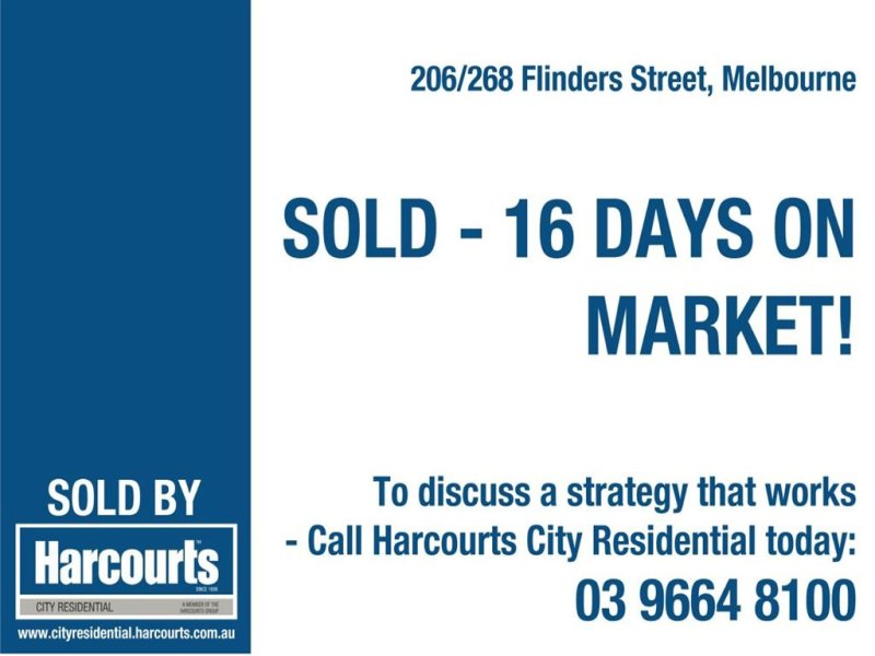 206/268 Flinders Street, Melbourne Sold by Harcourts Melbourne City - image 2